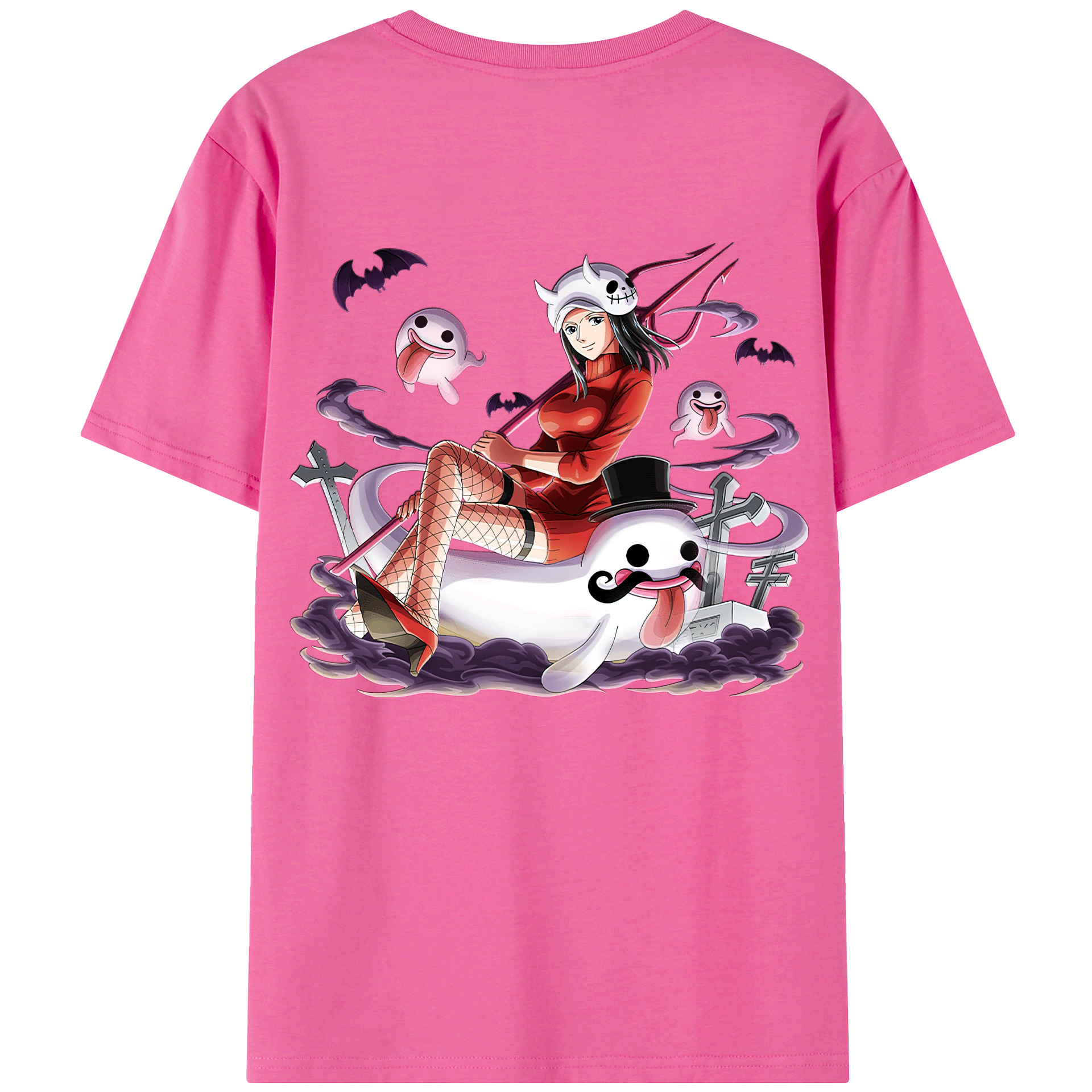 ワンピース ニコ・ロビン ONE PIECE Nico Robin レディース半袖Tシャツ(バックプリント)